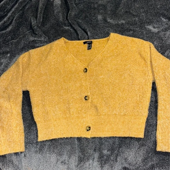 Yellow cardigan deals forever 21